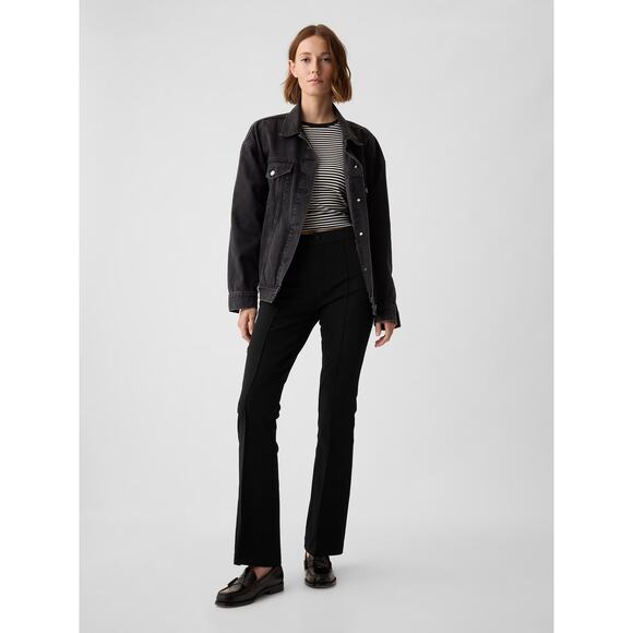 Gap High Rise BiStretch Flare‎ Pants in Black - Picture 1 of 8